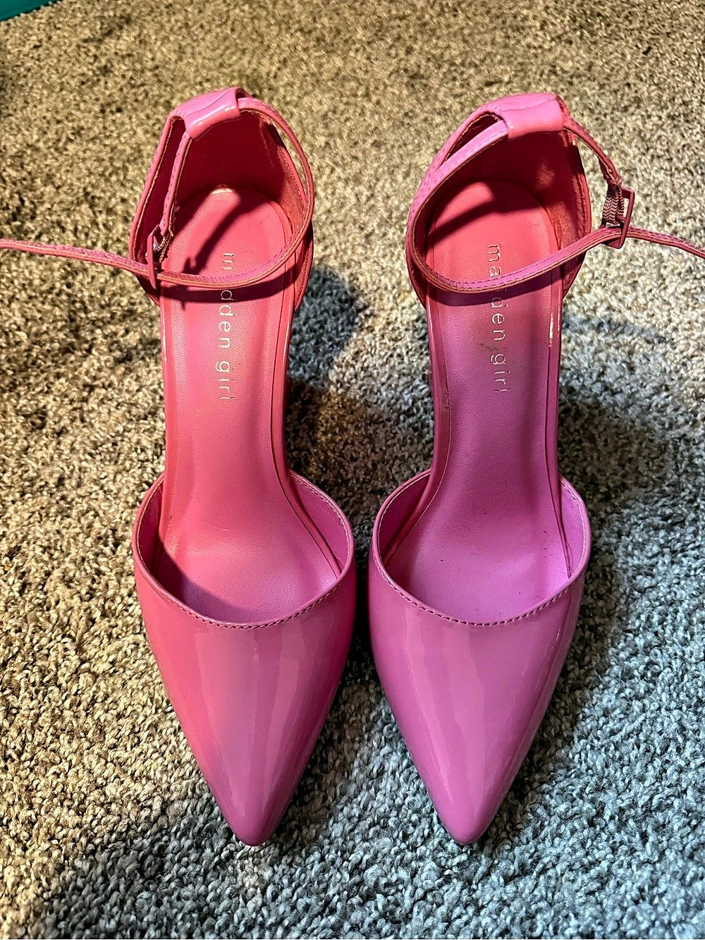 Steve Madden Pink Pointed-Toe Wedge Heels US